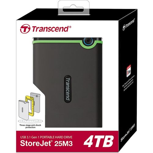 Transcend 4TB External HDD Storejet 25M3