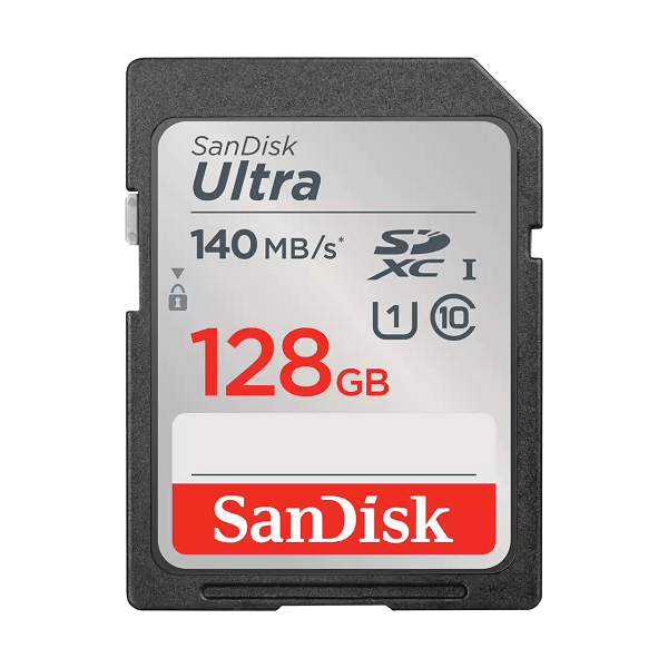 SanDisk Ultra SDXC 128GB UHS-I card 140MB/s Class 10 UHS-I Card – SDSDUNB-1