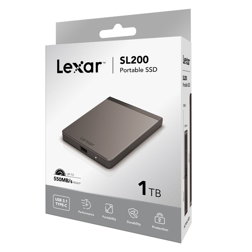 Lexar SL200 1TB Portable External SSD Up to 550MB/s