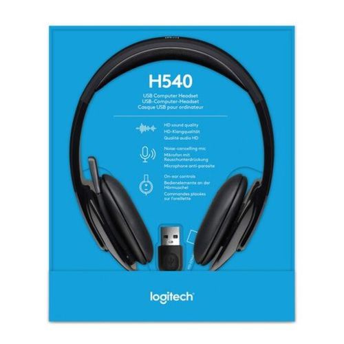 Logitech Stereo H540  USB Headset With Microphone